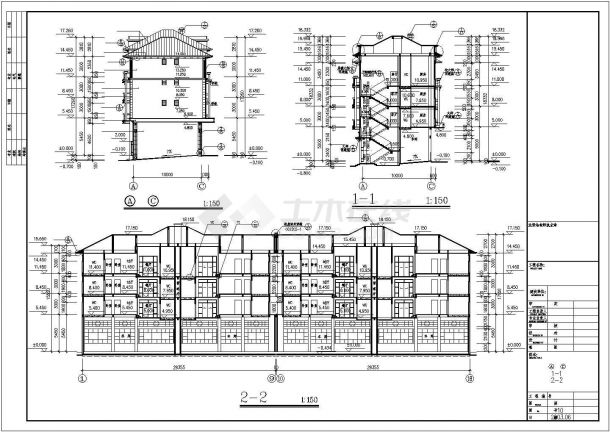 四层大型住宅小区楼建筑施工方案图-图二