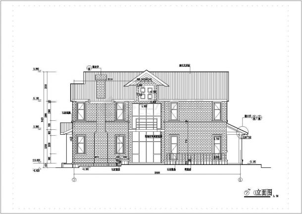 某二层424平方米别墅建筑设计图-图二