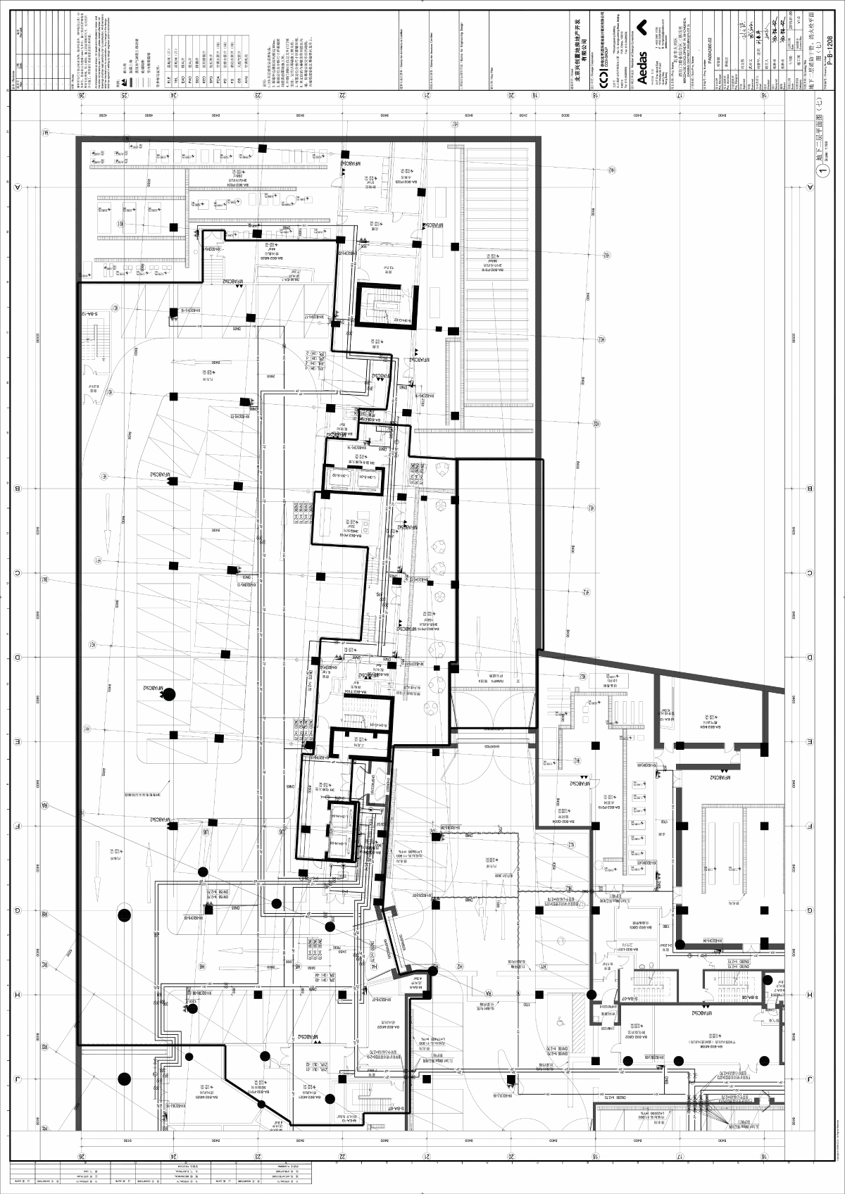  Design Drawing of Water Supply and Drainage and Fire Hydrants on the First Floor Interlayer - Figure 1