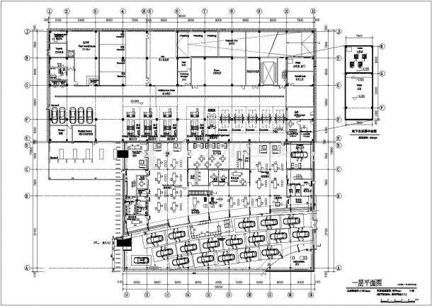 某地区一汽大众奥迪城市展厅刻盘CAD设计图纸-图一