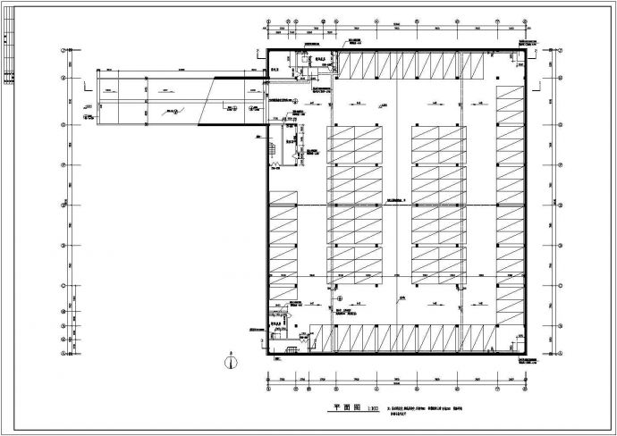 某单层地下车库建筑及结构设计施工图_图1