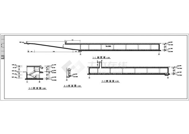 某单层地下车库建筑及结构设计施工图-图二