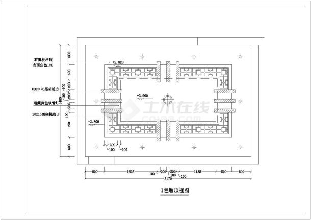 某地区KTV包厢装修设计施工详图-图一