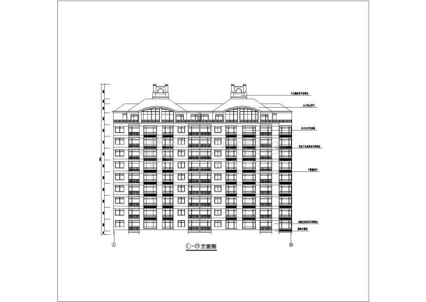 9层阁楼2单元每单元2户住宅楼设计图纸-图二