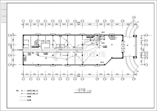 某办公楼建筑弱电设计施工CAD图纸-图二
