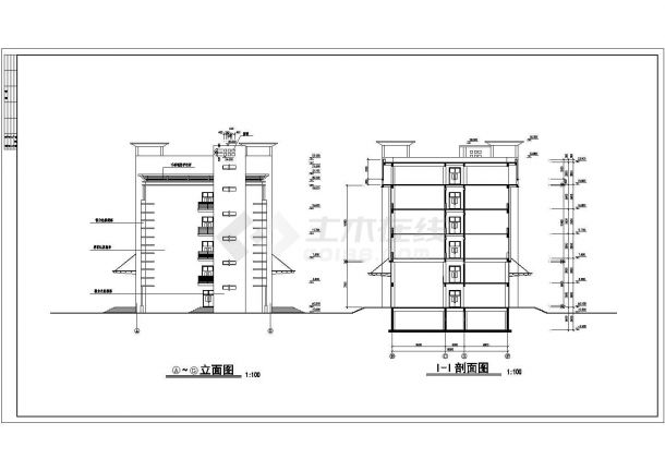 六层8160平方米实验教学楼建筑施工图-图二