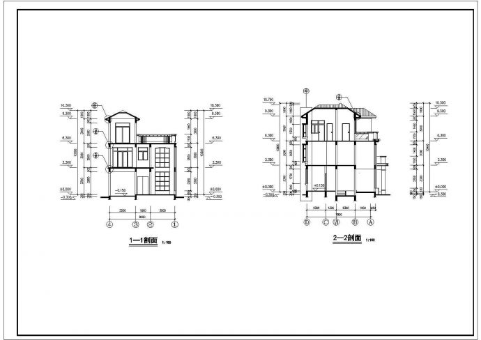 某地三层别墅设计方案建筑规划施工图_图1