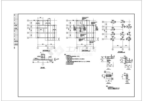 某地四层别墅规划设计建筑结构施工图-图一