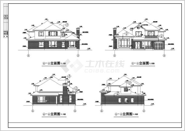 某地区两层别墅方案建筑规划设计图纸-图一