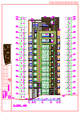 某小高层住宅楼建筑CAD设计图纸全-图二