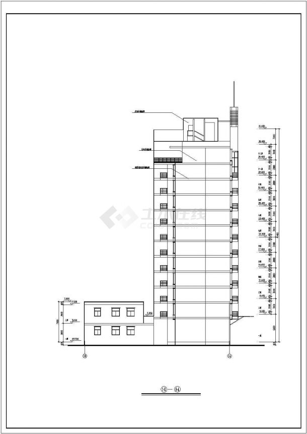 小高层住宅居住建筑CAD全套图纸-图一