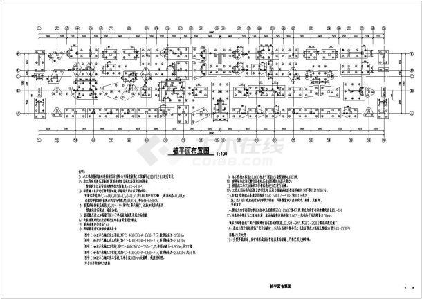 江苏地区十二层框架结构住宅楼施工图-图一