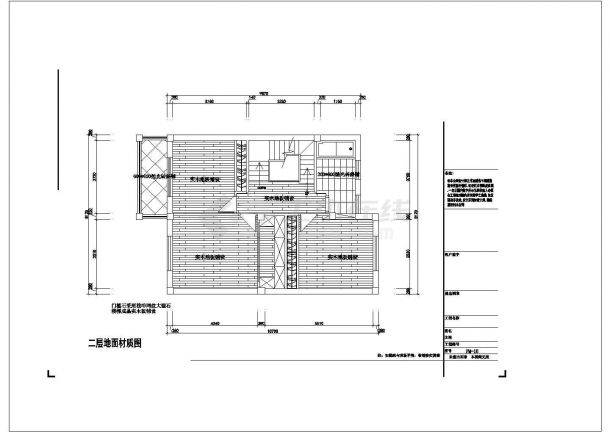 某地乡村两层别墅室内装修设计施工图-图二