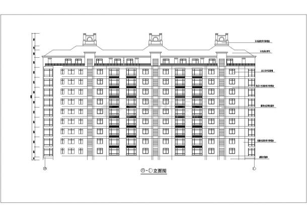 某小区3栋小高层住宅建筑扩初设计图-图二