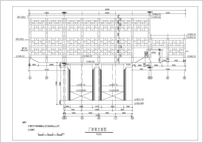 2×25MW水电站厂房结构布置图_图1
