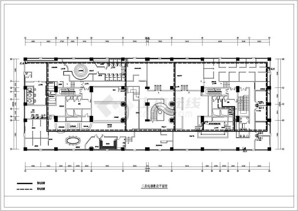某会所建筑电气设计CAD平面图纸-图二