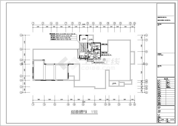 一栋27层框架式结构住宅楼电气设计施工图-图二