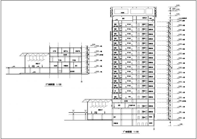 某地区十五层医院建筑规划设计施工图_图1