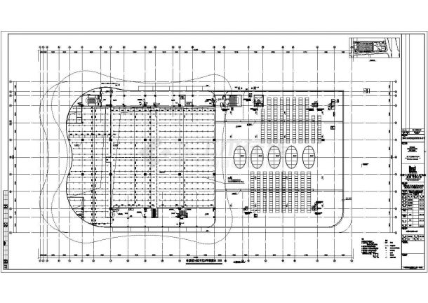 湖南省某地区三层会展楼CAD设计图-图二