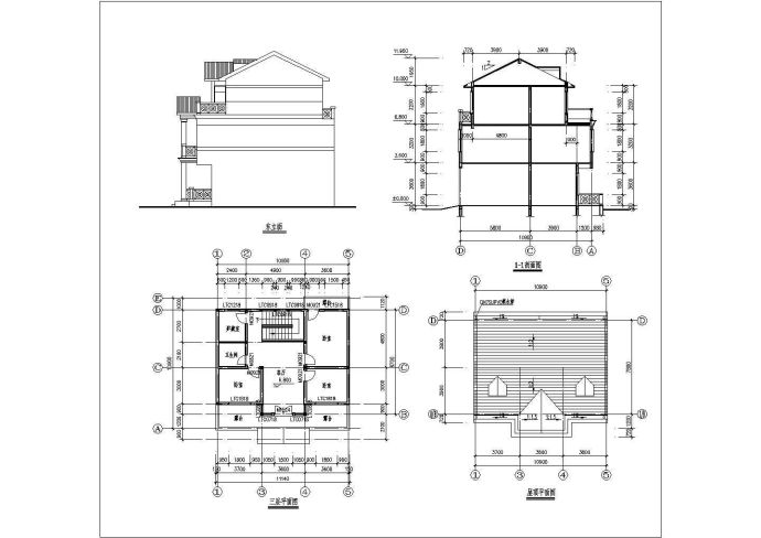 三层333平方米砖混农村住宅结构设计施工图_图1