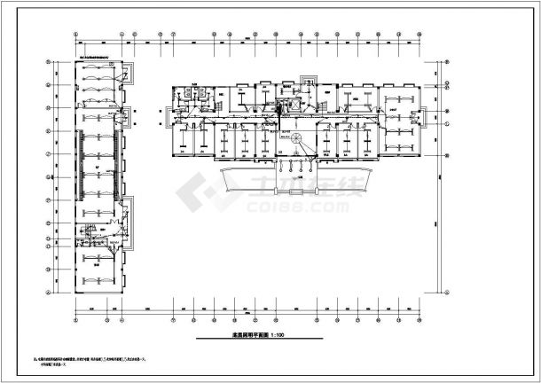 某五层办公楼建筑电气设计方案CAD图-图二