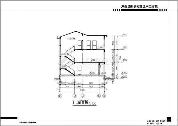 现代风格多层别墅建筑设计施工方案图纸（含效果图）-图一