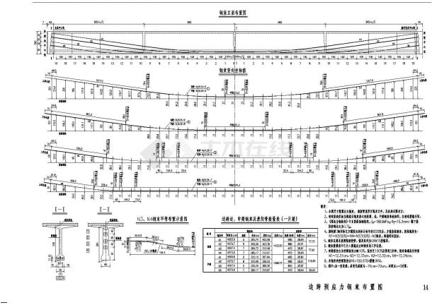 【贵州】某预应力混凝土预制桥梁设计方案图纸-图一