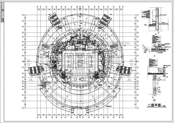 某地大跨度大型体育馆建筑方案设计图-图一