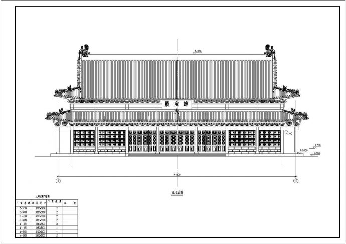 某地区寺庙建筑规划设计施工方案图_图1