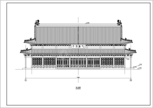 某地区寺庙建筑规划设计施工方案图-图二