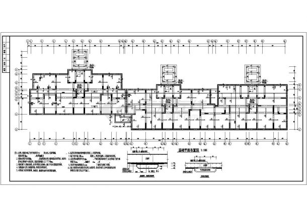商丘某12层剪力墙结构住宅设计施工图-图一