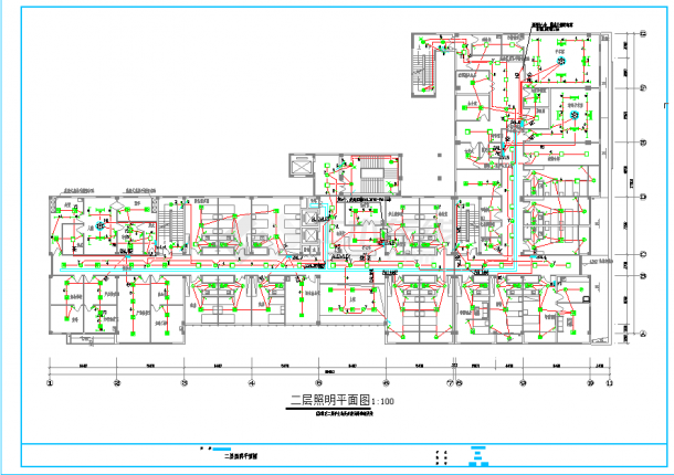 某一级医院改造工程电气设计施工图纸-图二