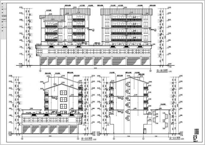 某地七层综合住宅楼建筑设计施工图_图1