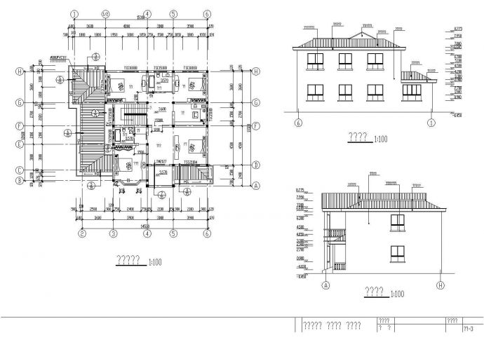 经济二层农村房屋建筑设计图（全套）_图1