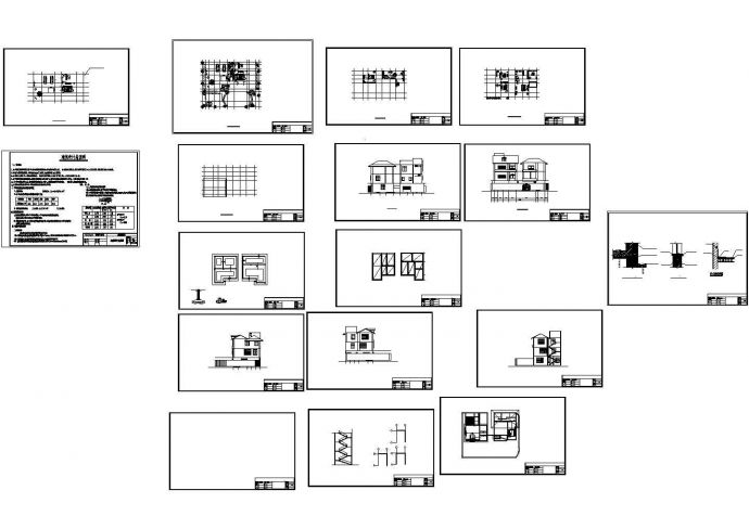 某个别墅总平面图（建筑cad图纸）_图1