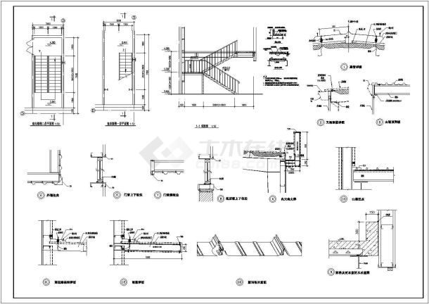 50吨重级吊车炼钢厂房结构设计施工图-图一