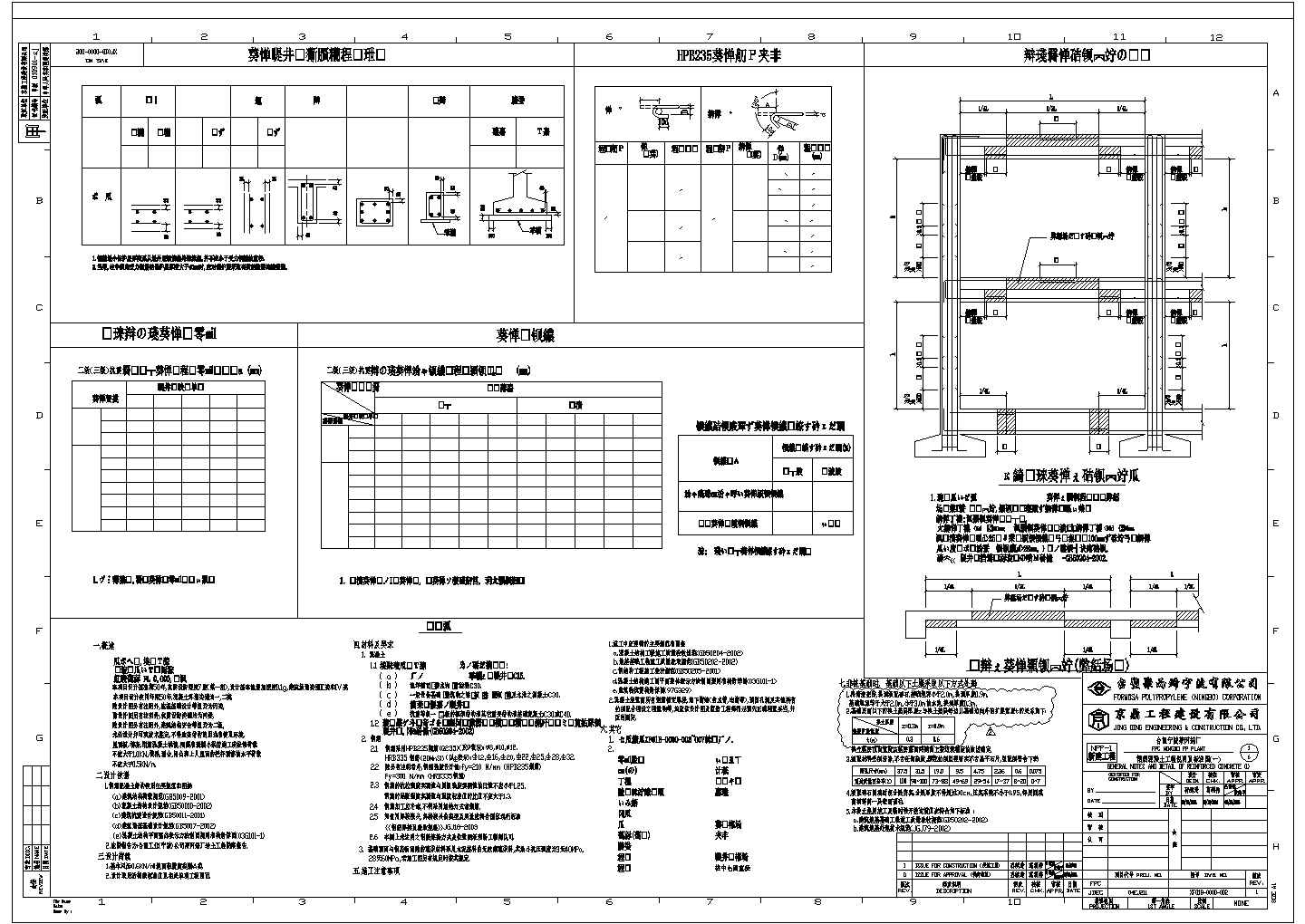 宁波某公司厂区项目钢结构设计节点详图