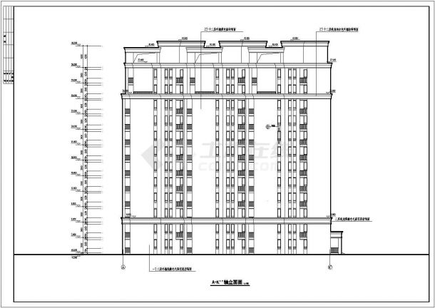 十二层框架结构住宅楼建筑施工方案-图二