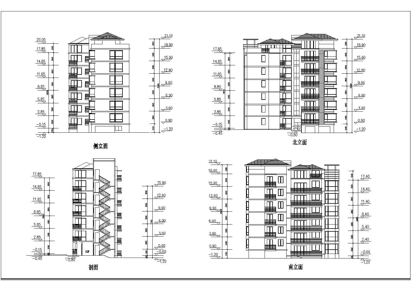 某地六层单元住宅建筑设计扩初方案