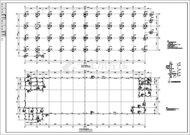 某地5层框架结构厂房方案设计图纸-图一