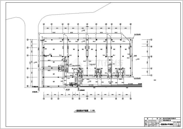 综合建材城1#楼给排水设计施工图-图一