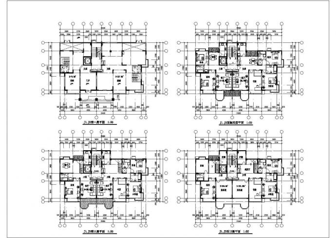 四川省某地区31个住宅CAD户型图_图1