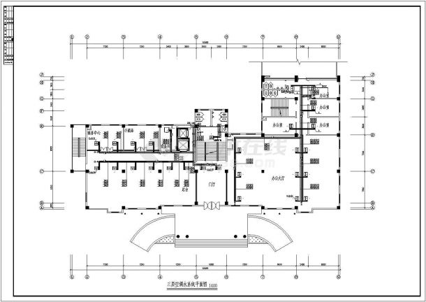 某办公楼全套中央空调CAD设计图-图二
