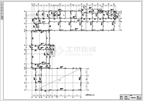 某小学框架结构教学楼建筑设计施工图-图二