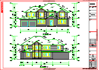 二层木结构别墅建筑设计图（含结构图、大样图、电气图）_图1