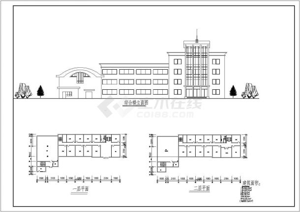 四川省某城市工厂的初步设计CAD方案-图一
