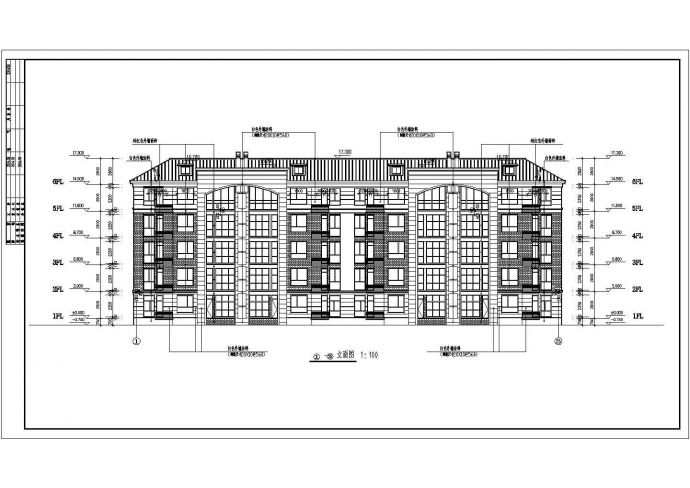 某五层住宅小区楼房建筑施工方案图_图1
