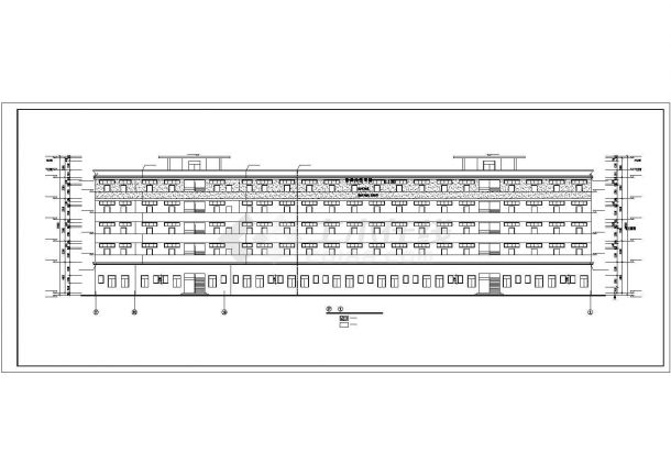 某五层工业区宿舍楼建筑施工方案图-图二