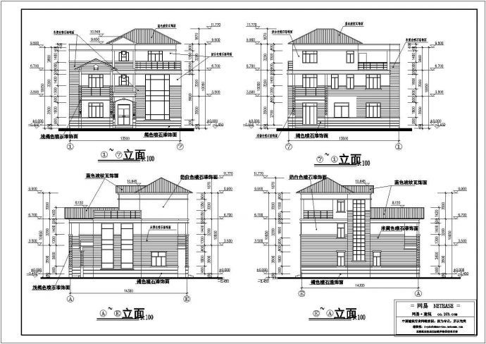 某地三层砖混结构别墅建筑设计施工图_图1