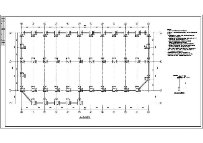 某三联跨门式钢架厂房结构设计施工图_图1